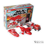 Magnetic mix and match fire vehicles