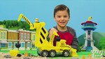 Paw Patrol rescue construction truck with mini vehicle