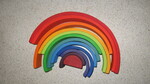 wooden rainbow blocks