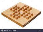 Solitaire - pegs on a wooden board