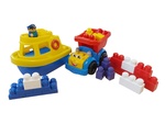 Mega Block Tug Boat and Dump Truck