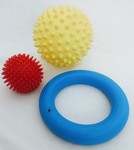 Rubber Spike Balls & Ring
