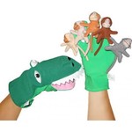 Crocodile & Monkeys Hand Puppets