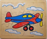 Wooden Aeroplane 12pc Jigsaw