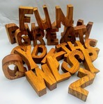Wooden Alphabet Letters