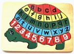 Turtle Letters & Numbers Puzzle