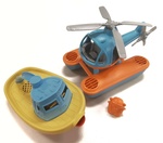 Tug Boat and Helicopter