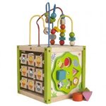 EverEarth Wooden Activity Cube