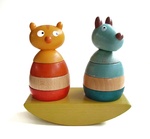 Dog and Cat Wooden Stacker