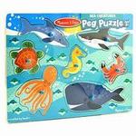 Sea Creatures Peg Puzzle