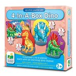 4 in a Box Dino 2-8pc Jigsaws