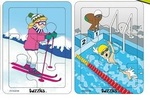 Healthy Lifestyle 6pc Jigsaws - Ski and Swim