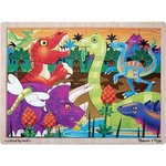 Prehistoric Dinosaurs at Sunset 24pc Jigsaw