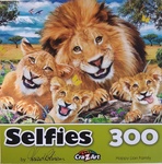 Happy Lion Family Selfies 300pc Puzzle