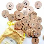 Sign Language Wooden Discs