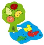 Sewing Tree with Fruit and Sewing Pond with Animals