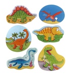 6 Dinosaur 2pc Jigsaws