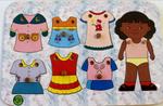 Dress Up Girl Knob Puzzle