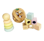 First Stacking Rings, Sensory Blocks and Wooden Bead Ball