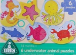 6 Underwater Animal 2pc Jigsaws