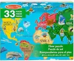 World Map 33pc Floor Puzzle