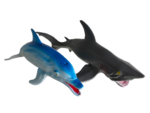 Large Sea Creatures - Dolphin and Shark 