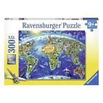 World Landmarks Map 300pc Puzzle 