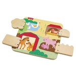Wooden Peekaboo Farm Animals 