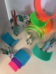 Rainbow Unicorns, Blossom Dragon & Rainbow Set