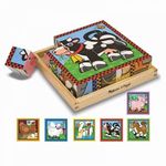 M&D Wooden Cube Farm Puzzle