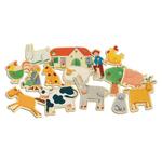 Wooden Farm Magnets