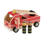 Wooden Red Fire truck