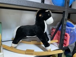 Black and White Rocking Horse