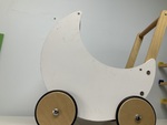White Wooden Pram