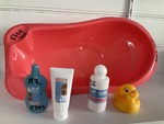 Baby Doll Bath with shampoo,oil,lotion,duck