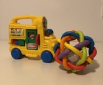 PlaySkool Activity Bus and Playgro Ball Maze Rattle