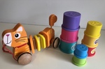 Wooden Pull Along Cat
