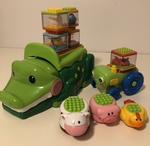 Fisher Price Alligator and Tractor Block Set