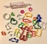 Rolling Pin and Cookie Cutter Set