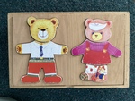 Wooden Bear Dress Up Box