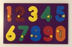 Numbers wooden jigsaw