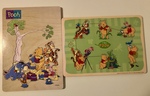 2 Winnie the Pooh wooden Board Puzzles with Knobs