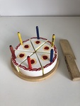 WOODEN BIRTHDAY CAKE