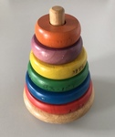Wooden Rocking Stacking Toy