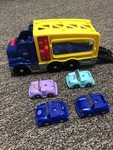 Fisher Price Car Transporter and 4 Cars