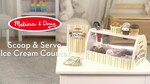 D2206: Melissa & Doug Scoop & Serve Wooden Ice Cream Counter