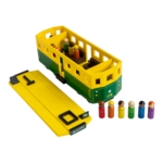 Iconic Wooden Toy Tram