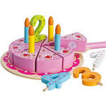 Eichhorn Wooden Toy Cake Set (18-Piece, Multi-Colour)