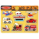 P2405: Melissa & Doug Sound Puzzle Vehicles 8 Pieces