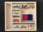 Melissa & Doug Wooden Stamp Set - Vehicles
